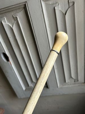 quelqu'un tient dans la main une batte de baseball avec un manche en bois