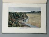 a picture of a picture of a river in the middle of the picture