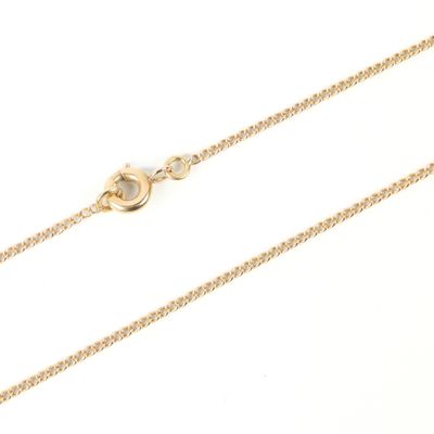 Chaîne en or maille gourmette. 52 cm. - Photo 1