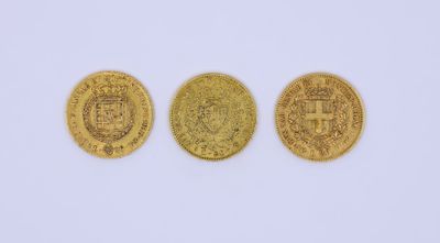 trois souverains d'or de l'Empire britannique