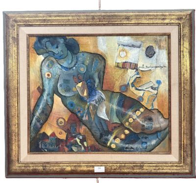 an image of a painting of a woman with a bird on her shoulder