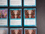 several cards of different characters are displayed on a black surface