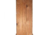 an old wooden door with a metal handle on a white background