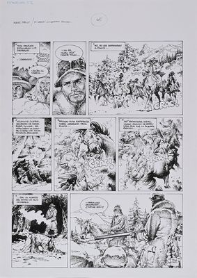 a black and white image of a page from a comic book