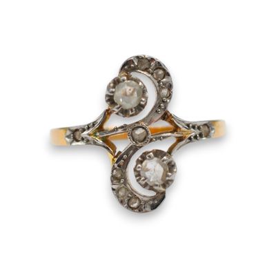 an antique diamond and gold ring