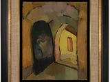 an image of a painting of a man with a beard in a doorway