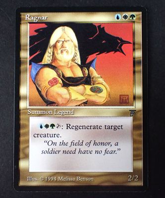 a close up of a card with a picture of a man on it