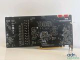 a close up of a computer mother board with a red light on it