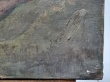 an image of a close up of a painting on a wooden table