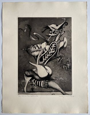 an image of a black and white drawing of a man playing a guitar
