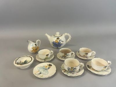 Atelier Cerenne - VALLAURIS Service à café en céramique, à d…