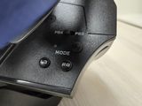 a close up view of a mouse on a desk