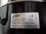 a close up of a frying pan with a label on it