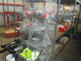 a rack with many different types of items in it