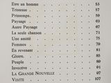 a list of french food items on a table