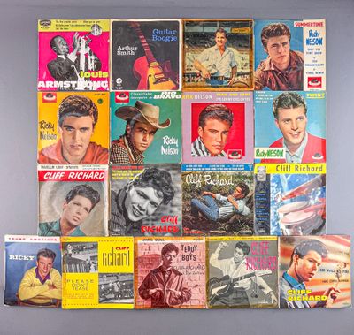 Lot composé de 8 disques 45 tours de CLIFF RICHARD, 5 disque…