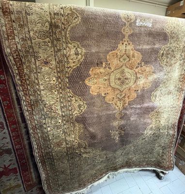 a large rug that is on display in a store