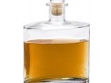 a bottle of alcohol that is sitting on a table