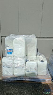 many rolls of toilet paper sitting on a pallet