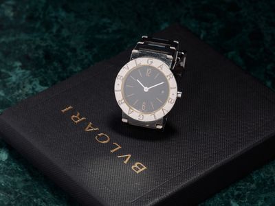 BULGARI Bulgari Montre de dame en acier à mouvement quartz.