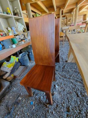 lot de 6 chaises en bois exotique 50 50 85