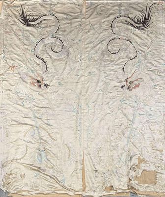 a large piece of fabric with a design on it
