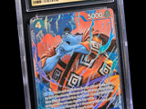 an image of a close up of a card in a plastic case