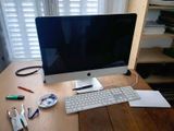 an image of a computer desk with a keyboard and mouse