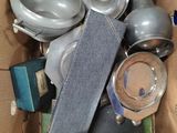 a cardboard box full of various items that are in it