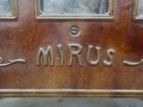 a close up of the name of a mailbox