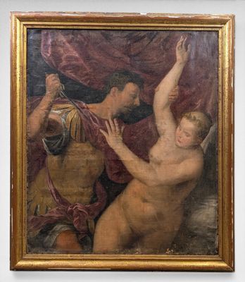 an image of a painting of a man and a woman in a room
