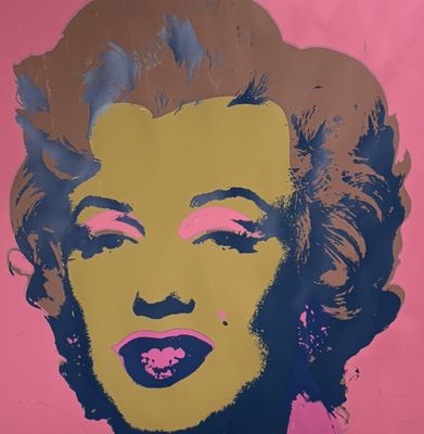Andy Warhol, « Marilyn Monroe, rose, bleu et jaune », 1970
