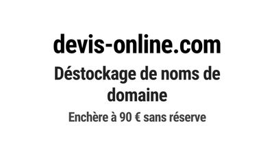 Nom de domaine devis-online.com.