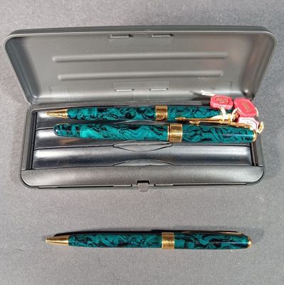 Parker, suite de trois stylos modèle Sonnet premier décor ma… - Photo 1