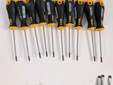 a lot of tools that are laying out on the table
