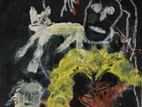 l'image d'un tableau représentant un vase contenant des fleurs