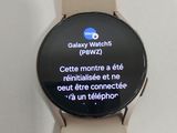 a smart watch with a message displayed on the screen