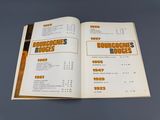 an open brochure of a restaurant with a menu on it
