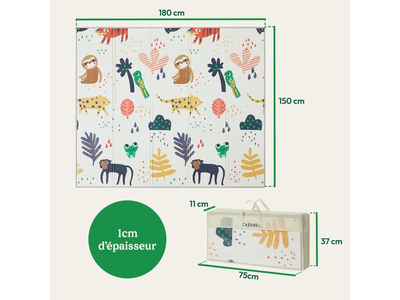 CASOBEL - Tapis d'éveil XPE - 150x175x1cm - Pliable et réver…