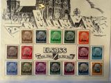 a picture of a picture of a building with stamps on it