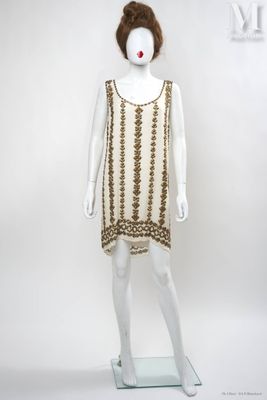 Cher Michel Klein Robe Soie Ivoire