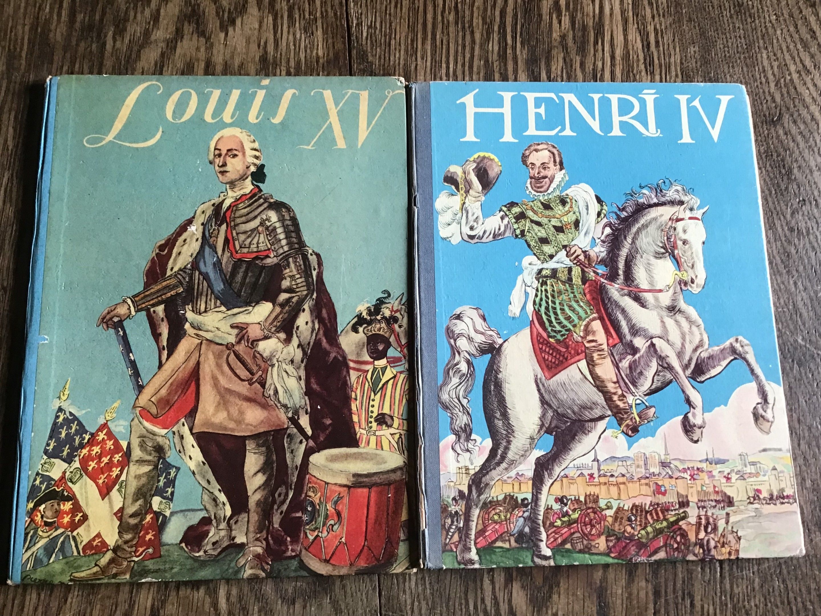 Pierre Noel , Héron de Villefosse, Robert Burnand Louis XV Henry IV Chez Gründ 1952 et 1953