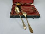 two spoons and two spoons in a case