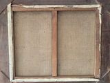 a picture of an old window with burlock on it