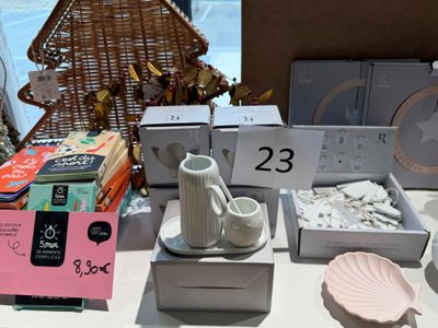 une table sur laquelle se trouvent de nombreux objets
