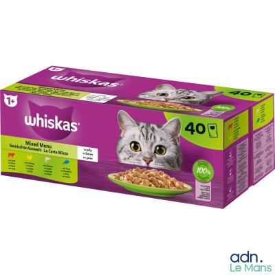 Nourriture pour chat Whiska's au poulet et aux légumes en sauce