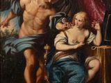 an image of a painting of a man and a woman in a room