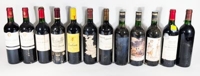 Lot de 12 bouteilles de BORDEAUX divers.