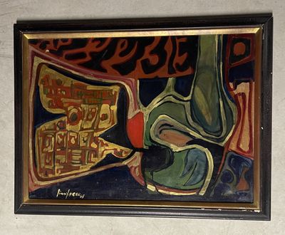 une image d'un tableau sur le mur d'une pièce