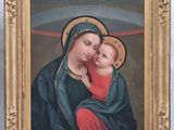 an image of a painting of a woman holding a baby